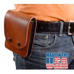 Leather Multipurpose Concealment Case Hidden Handgun Holster for Concealed Carry - Large, 6
