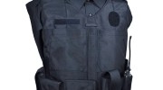 black vest with flat face front pockets