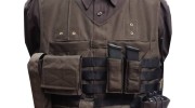 brown full molle load bearing vest