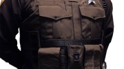 brown vest on officer