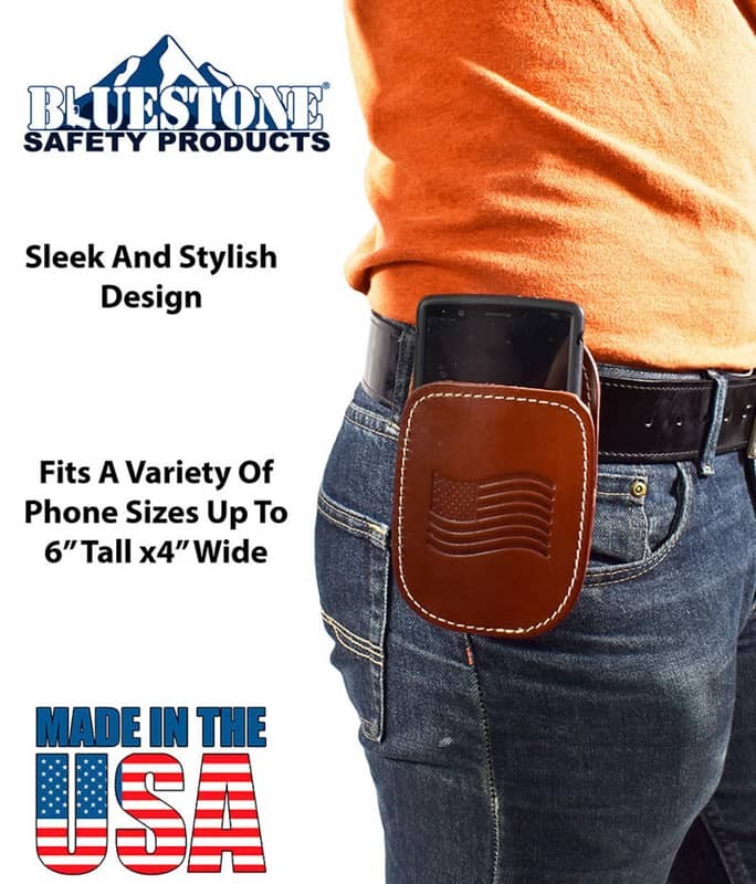 All American Leather Cell Phone Holster - Fits iPhone 5, 6, 7, 8 ...