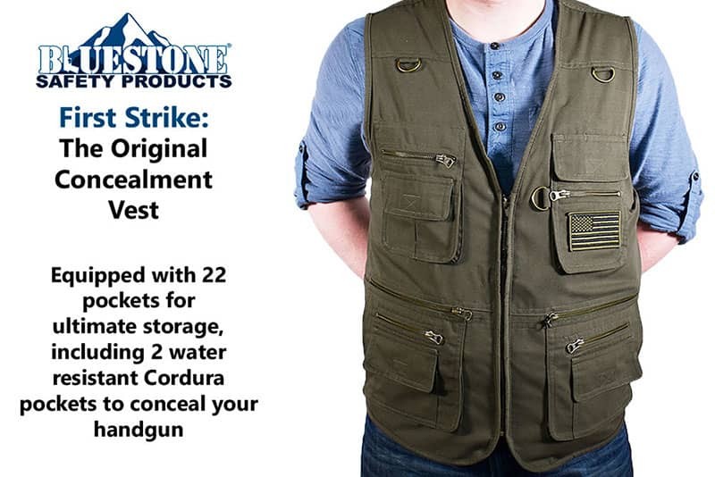 bluestonesafety.com - Reactor Concealment Vest: The Original 22 Pocket ...