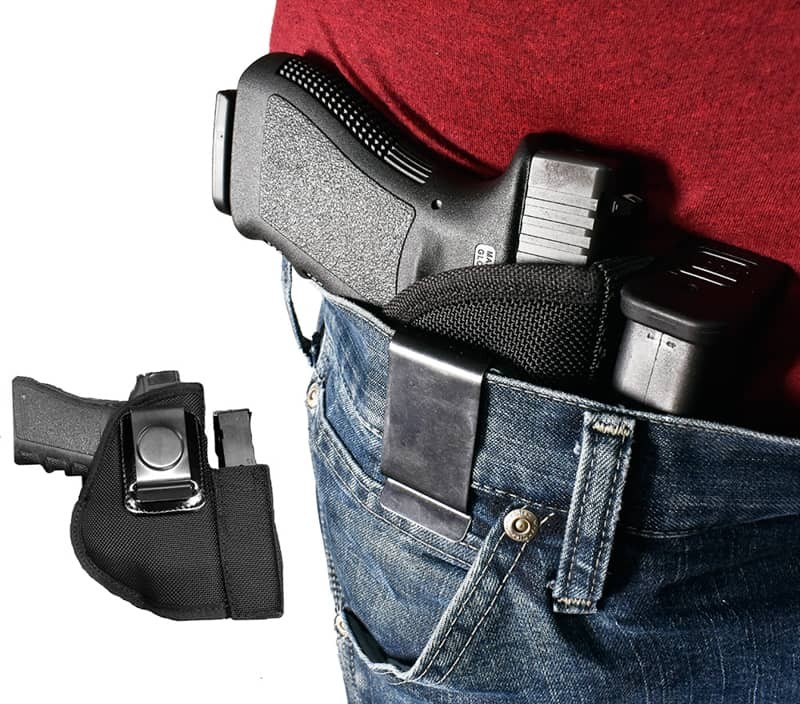 Special Ops IWB Belt Clip Holster With Sewn-On Mag Pouch with Kydex Insert  (Fits Glock 17, 19, 26, 30)